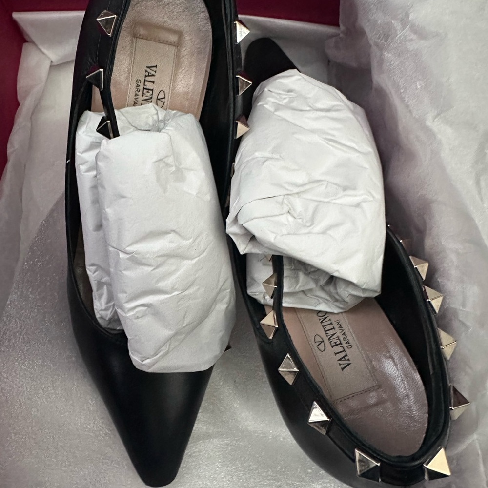 Valentino Black Studded Women's Shoes